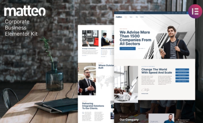 Matteo - Corporate Business Elementor Template Kit 1.0.0