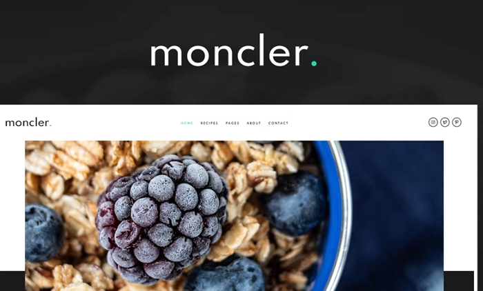 Moncler – Food Blog Elementor Template Kit 1.0.0