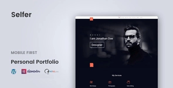 Selfer – Minimal Personal Portfolio WP Theme 1.2.4