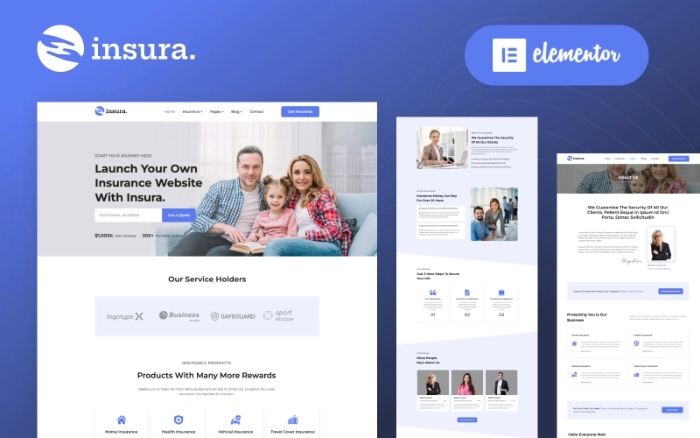 Insura – Insurance Company WordPress Elementor 1.0.0