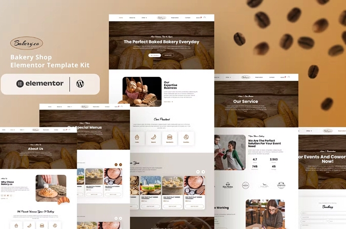 Bakery.co – Bakery Shop Elementor Template Kit 1.0.0