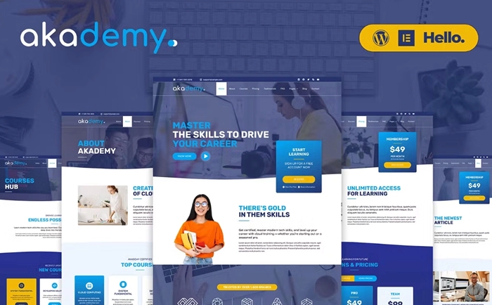 Akademy - Online Courses Elementor Template Kit 1.0.0