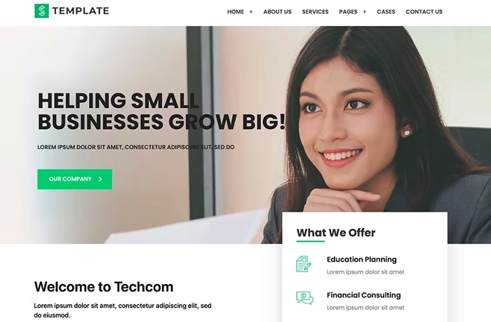 Techcom – Investment Consulting Elementor Template Kit 1.0.0