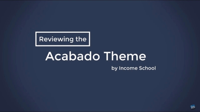 Acabado – Income School WP Theme 1.3.2