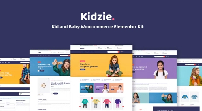 Kidzie - Baby & Kids E-Commerce Elementor Template Kit 1.0.0