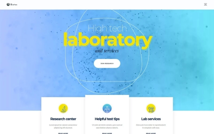 Biotex - Medical Laboratory WordPress Theme 1.0.0