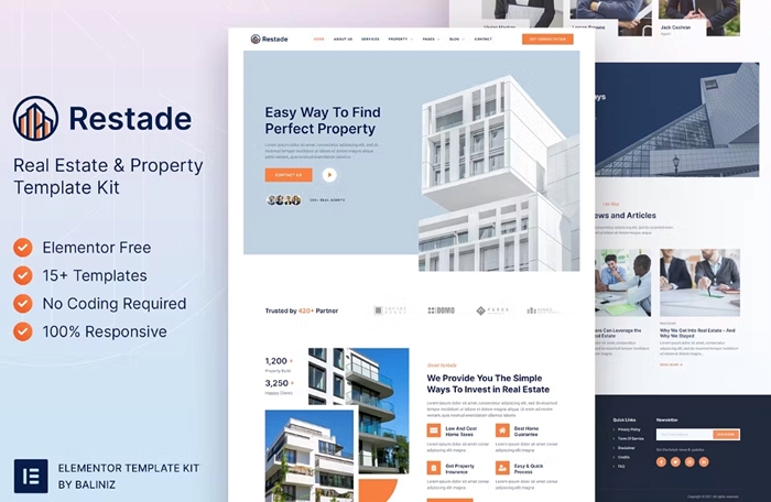 Restead – Real Estate & Property Elementor Template Kit 1.0.0