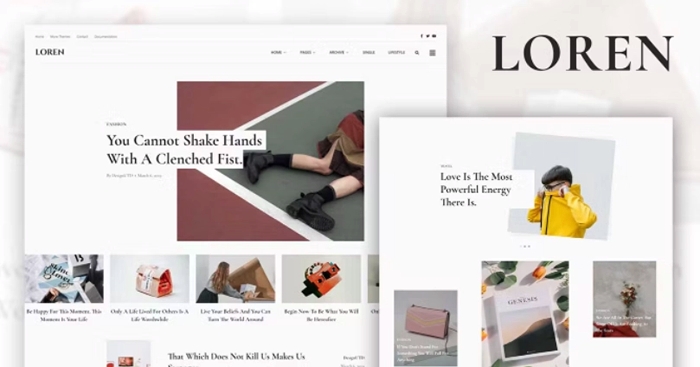 Loren – Blog & Magazine Elementor Template Kit 1.0.0