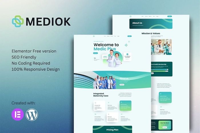 Mediok – Medical Elementor Template Kit 1.0.0