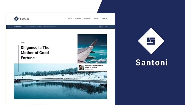 Santoni – Blog & Magazine Elementor Template Kit 1.0.0