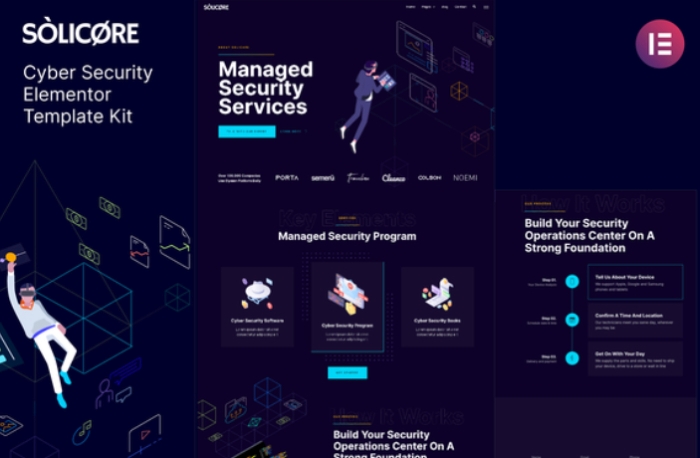 Solicore – Cyber Security Elementor Template Kit 1.0.0