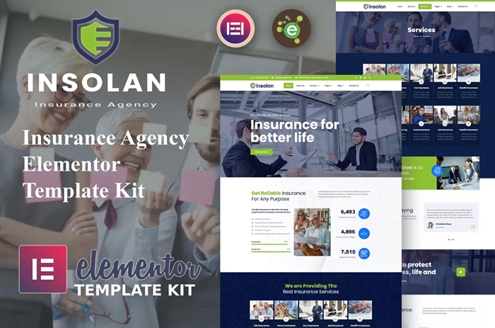 Insolan – Insurance Agency Elementor Template Kit 1.0.0