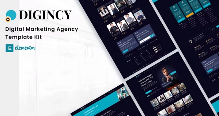 Digincy – Digital Marketing Agency Elementor Template Kit 1.0.0