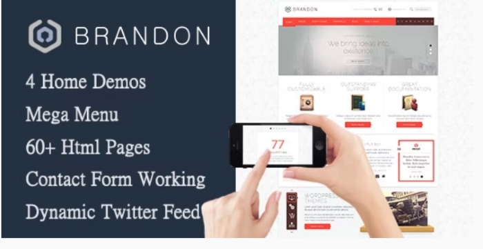 Brandon – Responsive Multi-Purpose WP Theme 1.9.7