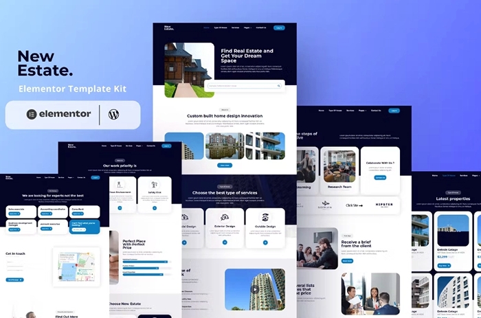 New Estate – Real Estate Elementor Template Kit 1.0.0