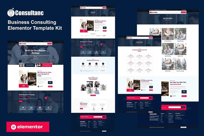 Consultanc - Business Consulting Elementor Template Kit 1.0.0