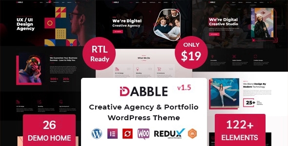 Dabble – Creative Agency & Portfolio WP Theme 1.5