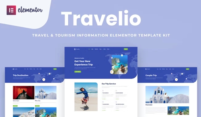Travelio – Travel & Tourism Elementor Template Kit 1.0.0