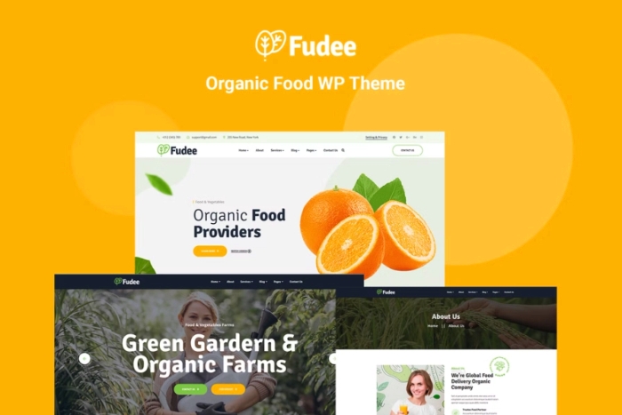 Fudee – Organic Food Elementor WP Theme 1.0