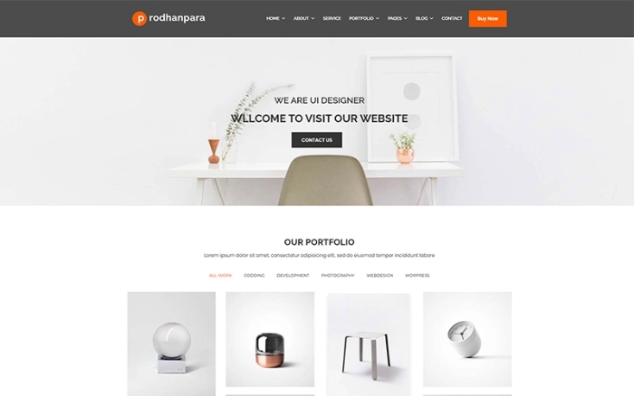 Prodhanpara – Personal portfolio WordPress Theme 1.0.0
