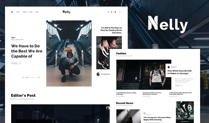 Nelly – Blog & Magazine Elementor Template Kit 1.0.0