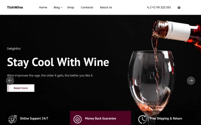 TishWine – Wine Store WordPress Theme 1.0.0