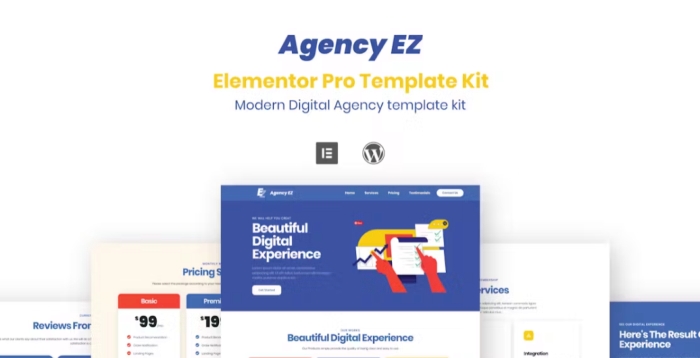 AgencyEz – Elementor Pro Template Kit 1.0.0