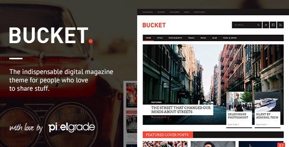 BUCKET – A Digital Magazine Style WordPress Theme 1.6.10
