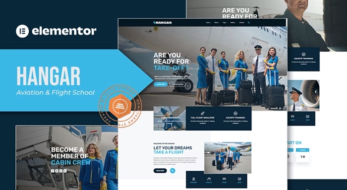 Hangar – Aviation & Flight School Elementor Template Kit 1.0.0
