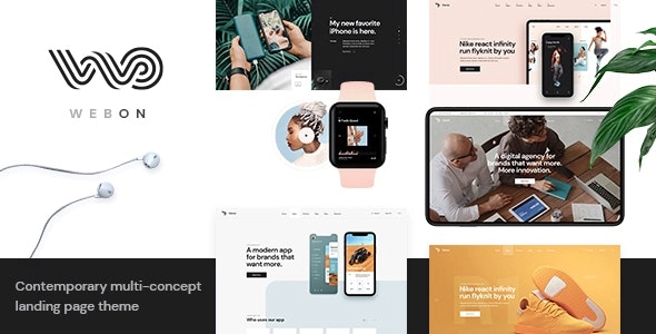 WebOn – Landing Page WordPress Theme 1.3