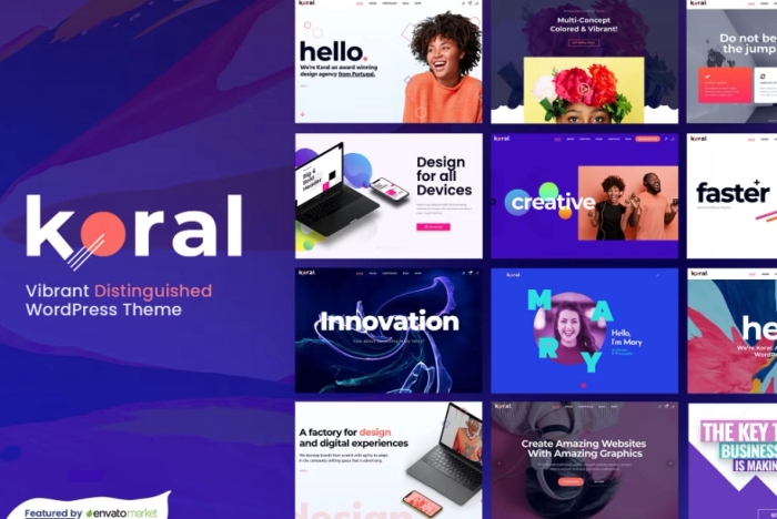 Koral β Vibrant Distinguished WP Theme 1.9