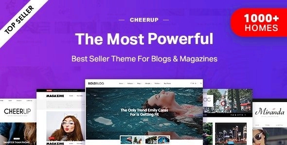 CheerUp – Food, Blog & Magazine for WordPress 8.0.1