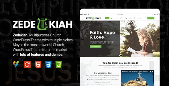 Zedekiah – MultiPurpose Church & Religion WordPress Theme 1.2