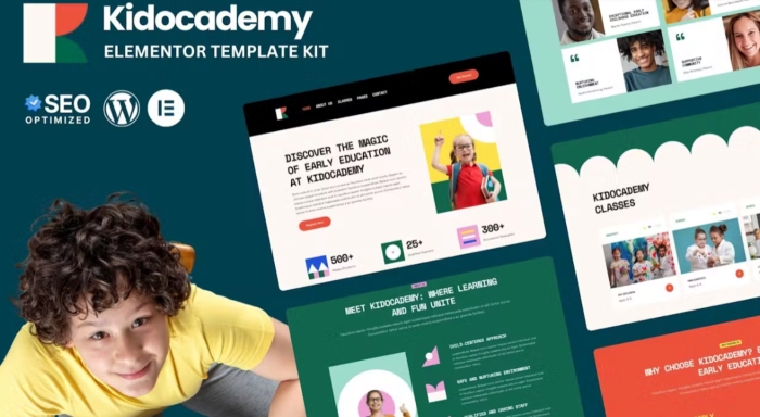 Kidocademy – Kindergarten & Preschool Elementor Template Kits 1.0.0