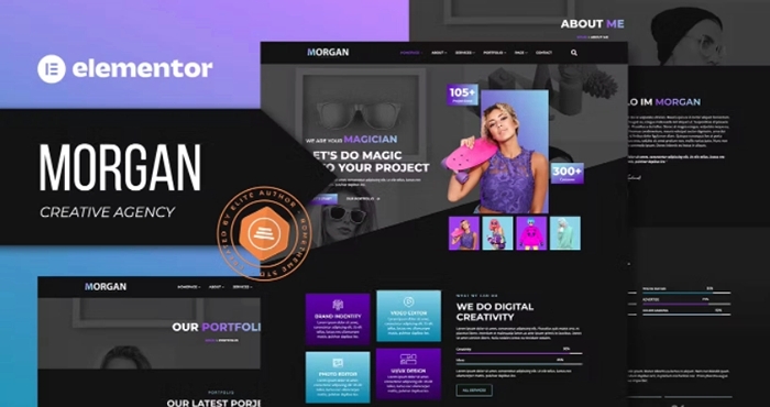 Morgan – Creative Agency & Portfolio Elementor Template Kit 1.0.0