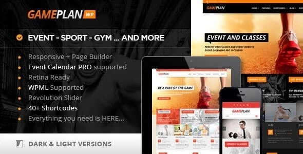Gameplan – Event and Gym Fitness WordPress Theme 1.6.1