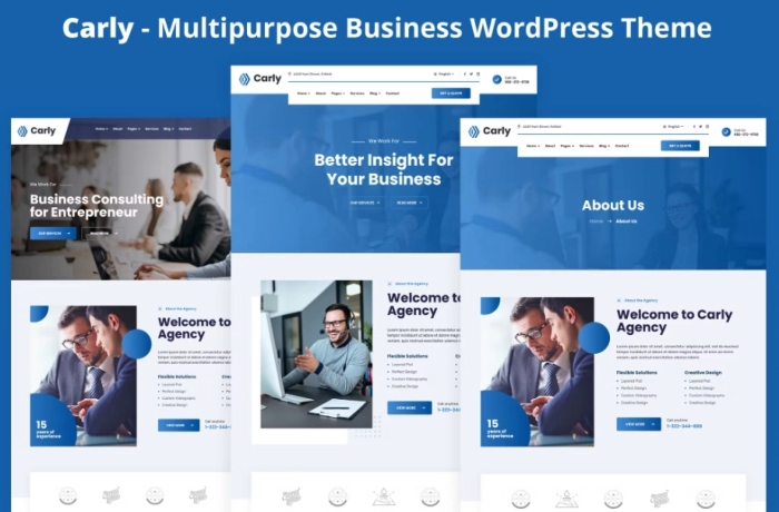 Carly – Multipurpose Business WP Theme 1.0