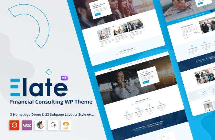 Elate – Financial Consulting WordPress Theme 1.4.3