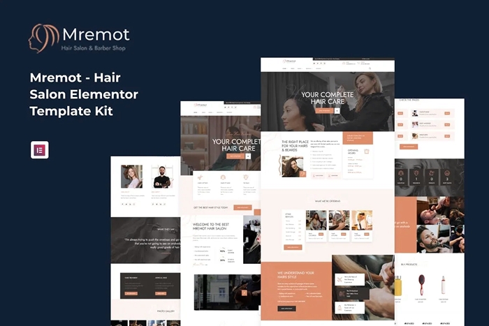 Mremot – Hair Salon Elementor Template Kit 1.0.0