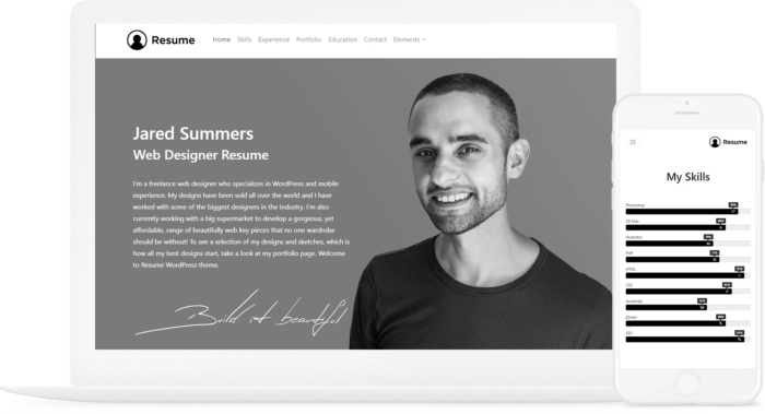 Resume WordPress Theme 2.0.2