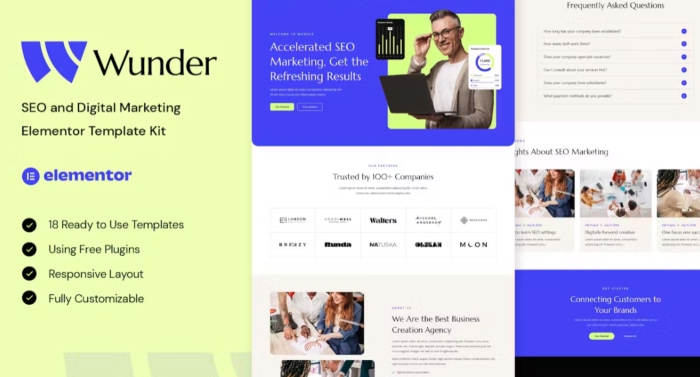 Wunder – SEO & Digital Marketing Elementor Template Kit 1.0.0