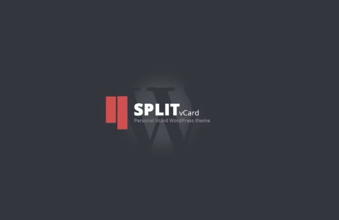 Split : WordPress CV/Vcard Template 1.0