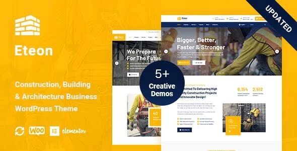 Eteon – Construction And Building WP Theme 1.0.6