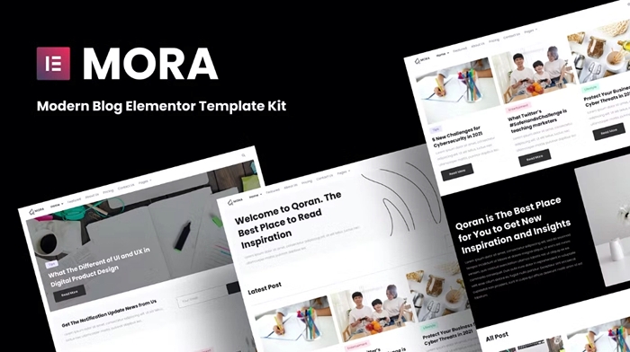 Mora – Modern Blog Elementor Template Kit 1.0.0