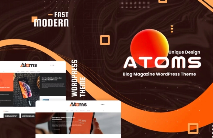 Atoms – Blog Magazine WordPress Theme 1.8