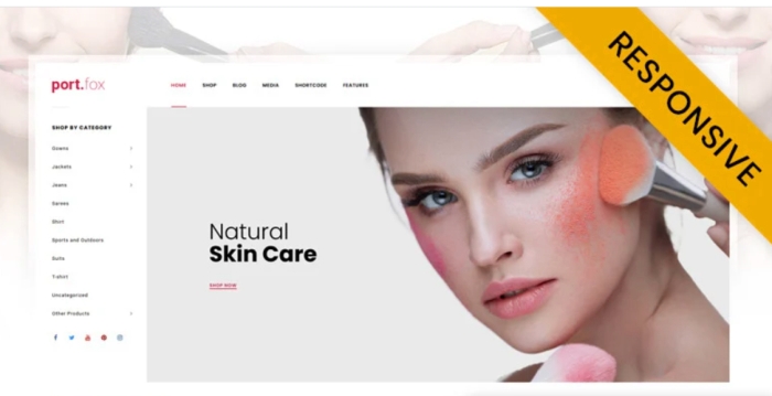 Portfox – Cosmetic Store WooCommerce Theme 1.0.0
