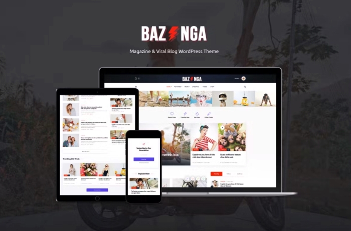 Bazinga – Viral Blog WordPress Theme 1.1.6