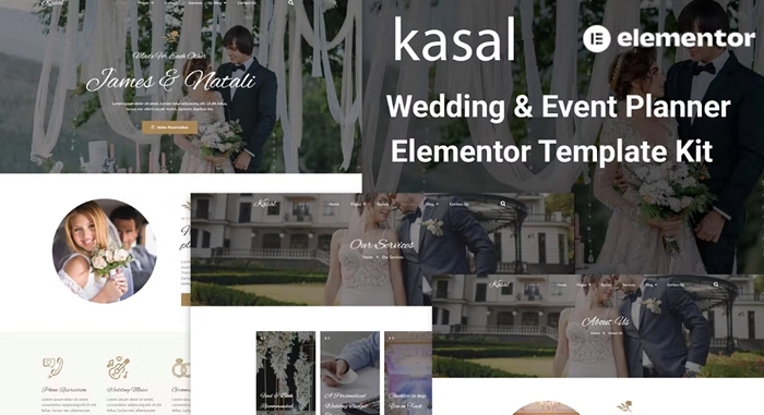 Kasal – Wedding & Event Planner Elementor Template Kit 1.0.0