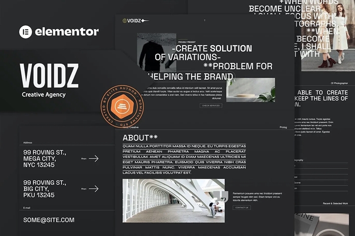 Voidz – Creative Agency Elementor Template Kit 1.0.0