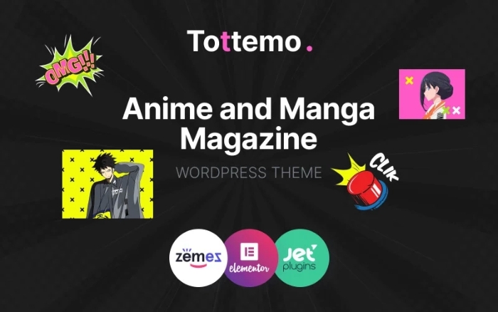 Tottemo – Anime and Manga Magazine WP Theme 1.0.1
